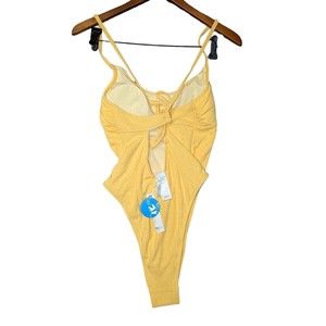 Cupshe One-Piece Yellow‎ Swimsuit Large Women's Size Large